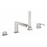 Смеситель для ванны GROHE Plus на 4 отверстия, на край ванны, суперсталь 