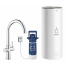 Комплект для кухни GROHE Red Duo с C-образным смесителем, бойлером L-Size и фильтром, хром 