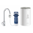 Комплект для кухни GROHE Red Mono с C-образным вентилем, бойлером M-Size и фильтром, хром 