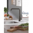 Смеситель для кухонной мойки GROHE Essence с поворотным изливом, темный графит глянец 