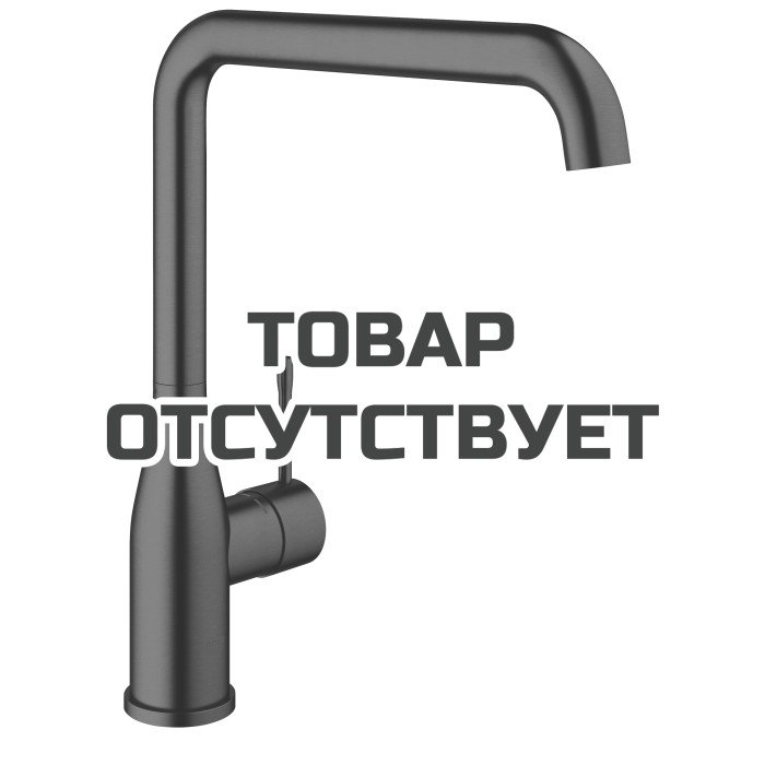 Смеситель для кухонной мойки GROHE Essence с поворотным изливом, темный графит матовый 