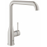 Смеситель для кухонной мойки GROHE Essence с поворотным изливом, суперсталь 