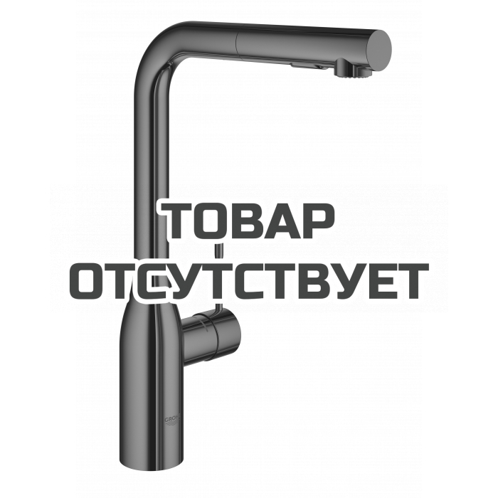 Смеситель для кухонной мойки GROHE Essence с вытяжным душем, темный графит глянец 