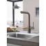 Смеситель для кухонной мойки GROHE Essence с вытяжным душем, темный графит матовый 