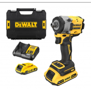 Аккумуляторный бесщеточный гайковерт DeWALT, 18 В, 610 Нм, 2500 об/мин, 3550 уд/мин, c 2 АКБ 2 Ач и ЗУ, в кейсе, DCF922D2T