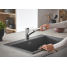 Смеситель для кухонной мойки GROHE Eurosmart с вытяжным душем, хром 