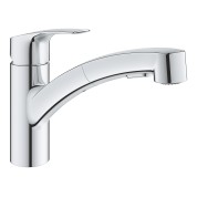 Смеситель для кухонной мойки GROHE Eurosmart с вытяжным душем, хром 