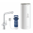 Комплект для кухни GROHE Red Duo с L-образным смесителем, бойлером L-Size и фильтром, хром 