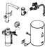 Комплект для кухни GROHE Red Duo с L-образным смесителем, бойлером M-Size и фильтром, хром 