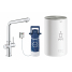 Комплект для кухни GROHE Red Duo с L-образным смесителем, бойлером M-Size и фильтром, хром 