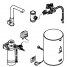Комплект для кухни GROHE Red Mono с L-образным вентилем, бойлером M-Size и фильтром, хром 