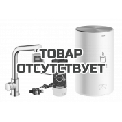 Комплект для кухни GROHE Red Mono с L-образным вентилем, бойлером M-Size и фильтром, хром 