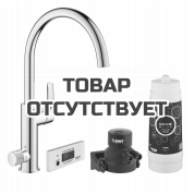 Смеситель для кухонной мойки GROHE Blue Pure Eurosmart с функцией фильтрации, с фильтром в комплекте, хром 