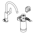Смеситель для кухонной мойки GROHE Blue Pure BauCurve с функцией фильтрации, с фильтром в комплекте, хром 