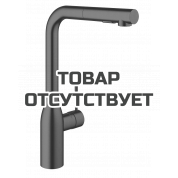 Смеситель для кухонной мойки GROHE Essence с вытяжным изливом 2jet, темный графит матовый 