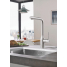 Смеситель для кухонной мойки GROHE Essence с вытяжным изливом 2jet, суперсталь 