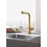 Смеситель для кухонной мойки GROHE Essence с вытяжным изливом 2jet, холодный рассвет глянец 