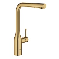 Смеситель для кухонной мойки GROHE Essence с вытяжным изливом 2jet, холодный рассвет глянец (30504GL0)