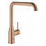 Смеситель для кухонной мойки GROHE Essence с поворотным изливом, теплый закат глянец 