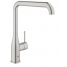 Смеситель для кухонной мойки GROHE Essence с поворотным изливом, суперсталь 