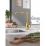 Смеситель для кухонной мойки GROHE Essence с поворотным изливом, холодный рассвет глянец 