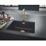 Смеситель для кухонной мойки GROHE Essence с поворотным изливом, холодный рассвет матовый 