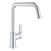Смеситель для кухонной мойки GROHE Eurosmart, U-образный высокий излив, хром 