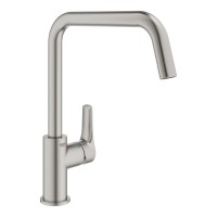Смеситель для кухонной мойки GROHE Eurosmart, U-образный высокий излив, суперсталь (30567DC0)