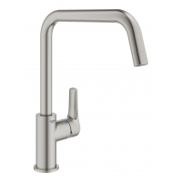 Смеситель для кухонной мойки GROHE Eurosmart, U-образный высокий излив, суперсталь 