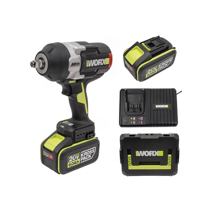 Гайковерт ударный аккумуляторный WORX Professional WU272