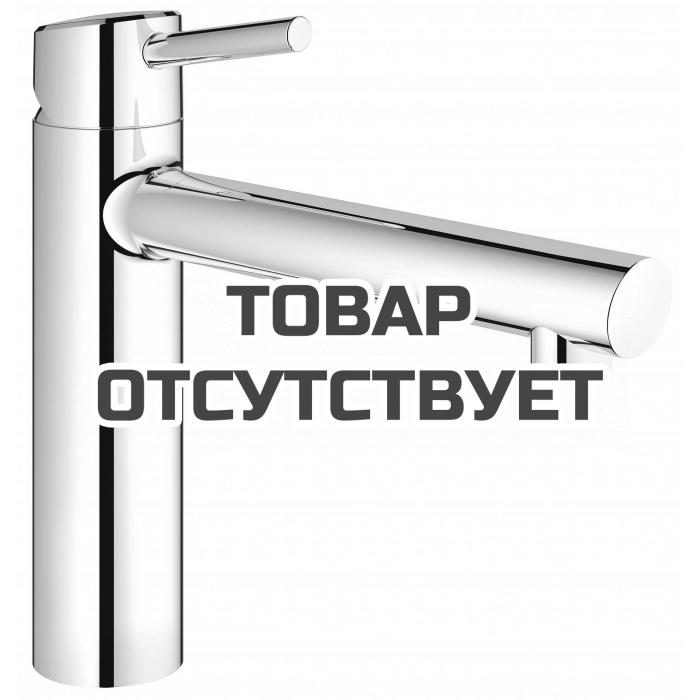 Смеситель для кухонной мойки GROHE Concetto со средним изливом для монтажа перед окном, хром 