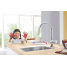 Смеситель для кухонной мойки GROHE Minta Touch сенсорный с вытяжным душем, хром 