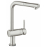Смеситель для кухонной мойки GROHE Minta Touch сенсорный с вытяжным изливом, суперсталь 