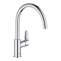 Смеситель для кухонной мойки GROHE BauEdge, хром 