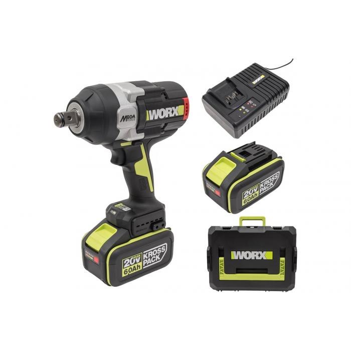 Гайковерт ударный аккумуляторный WORX Professional WU273.2
