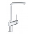 Смеситель для кухонной мойки GROHE Minta с поворотным L-изливом, хром 