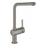 Смеситель для кухонной мойки GROHE Minta с поворотным L-изливом, темный графит матовый 