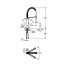 Смеситель для кухонной мойки GROHE K7 профессиональный, уменьшенный вариант, суперсталь 