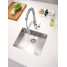 Смеситель для кухонной мойки GROHE Eurocube профессиональный, суперсталь