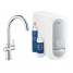 Смеситель для кухонной мойки GROHE Blue Home с системой фильтрации, охлаждения и газирования воды, хром 