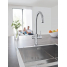 Смеситель для кухонной мойки GROHE Blue Home с системой фильтрации, охлаждения и газирования воды, хром 
