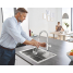Смеситель для кухонной мойки GROHE Blue Home с системой фильтрации, охлаждения и газирования воды, хром 