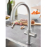 Смеситель для кухонной мойки GROHE Blue Home с системой фильтрации, охлаждения и газирования воды, суперсталь 