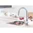 Смеситель для кухонной мойки GROHE Eurostyle Cosmopolitan, высокий излив, хром 