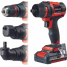 Дрель-шуруповерт аккумуляторная Einhell PXC TE-CD 18/45 Li  + набор оснастки 24 предм. 