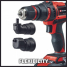 Дрель-шуруповерт аккумуляторная Einhell PXC TE-CD 18/45 Li  + набор оснастки 24 предм. 