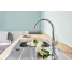Смеситель для кухонной мойки GROHE BauFlow с высоким C-образным изливом, хром 