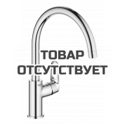 Смеситель для кухонной мойки GROHE BauFlow с высоким C-образным изливом, хром 