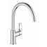 Смеситель для кухонной мойки GROHE BauFlow с высоким C-образным изливом, хром 