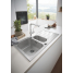 Мойка GROHE K500 с корзинчатым вентилем, нержавеющая сталь 
